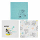 Lot de 3 langes bébé Mickey Little One en coton bio