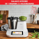 MOULINEX Robot cuiseur avec balance cuisine, 1400 W, 3.6 L, 32 fonctions, 10 programmes, Ecran numérique, Click & Cook HF506110