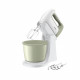 MOULINEX Robot pâtissier, Batteur a main, 500W, 5 vitesses, Bol 2,5L, 2 fouets + 2 crochets-pétrin, Prep'Mix+ HT464010