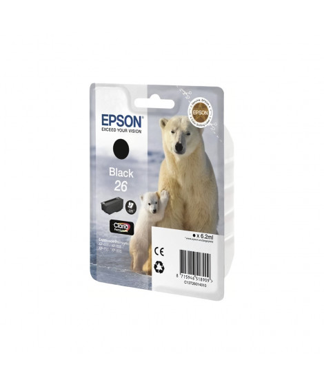 EPSON Cartouche d'encre T2601 Noir - Ours polaire (C13T26014012)