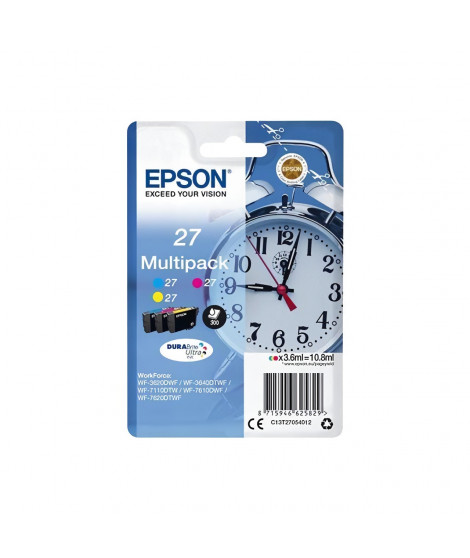 EPSON Multipack T2705 - Réveil - Cyan, Magenta, Jaune (C13T27054012)