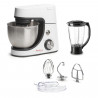 MOULINEX Robot pâtissier + Blender 1,5 L, Bol 4,6 L, 8 vitesses + Pulse, Kit pâtisserie complet, Masterchef Gourmet YY5170FG