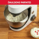 MOULINEX Robot pâtissier + Blender 1,5 L, Bol 4,6 L, 8 vitesses + Pulse, Kit pâtisserie complet, Masterchef Gourmet YY5170FG