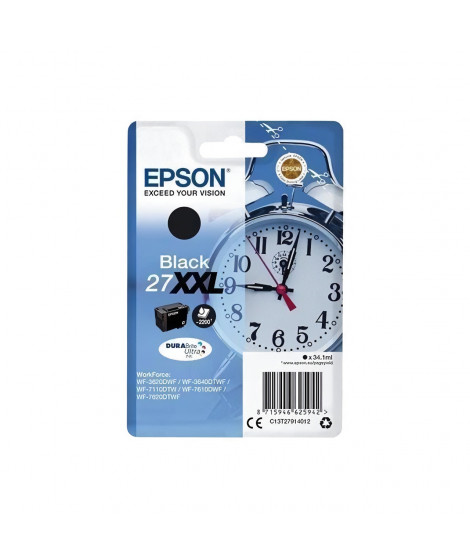 Cartouche d'encre EPSON T2791 XXL noir - Réveil (C13T27914012)