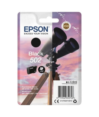 EPSON Cartouche d'encre 502 Noir - Jumelles (C13T02V14020)