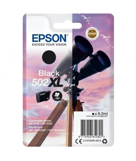 EPSON Cartouche d'encre 502 XL Noir -Jumelles (C13T02W14010)