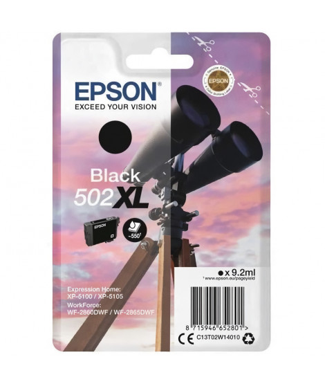 EPSON Cartouche d'encre 502 XL Noir - Jumelles (C13T02W14020)