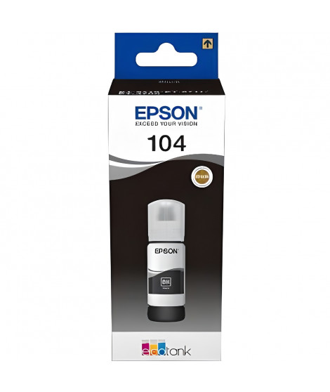 EPSON Kit de Remplissage d'Encre Epson EcoTank 104 - Noir - Jet d'encre - 4500 Pages - 1 Unit(s) (C13T00P140)