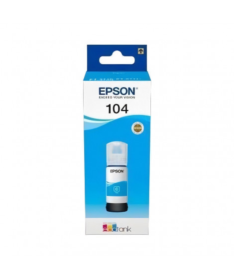 EPSON Kit de Remplissage d'Encre Epson EcoTank 104 - Cyan - Jet d'encre - 7500 Pages - 1 Unit(s) (C13T00P240)