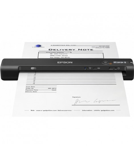 EPSON Scanner a alimentation feuille a feuille Epson WorkForce ES-60W - Résolution Optique 600 dpi - Couleur 16 bit - USB