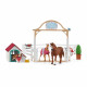 Schleich - Enclos pour chevaux d'Hannah avec chienne Ruby - 42458