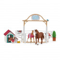 Schleich - Enclos pour chevaux d'Hannah avec chienne Ruby - 42458