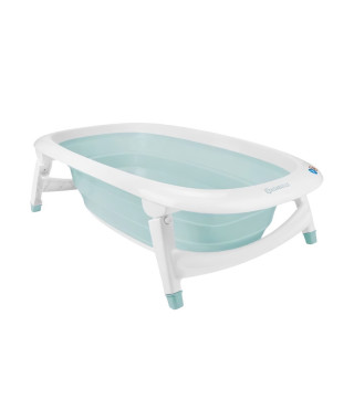 BADABULLE Baignoire pliable, 35L, super compact, bouchon de vidange témoin de chaleur, design ludique