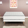 DEKO DREAM Détente Ensemble matelas + sommier 140 x 190 cm - Ressorts - 7 zones - 27 cm - Équilibré