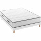 DEKO DREAM Détente Ensemble matelas + sommier 140 x 190 cm - Ressorts - 7 zones - 27 cm - Équilibré