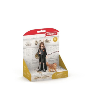 Figurine Hermione et Pattenrond - SCHLEICH - Harry Potter - Multicolore - A partir de 6 ans