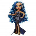 Rainbow High Tentpole PR Theme Doll - BLUE - 1 robe de Gala et 1 tenue decontractée + accessoires et carnet de croquis