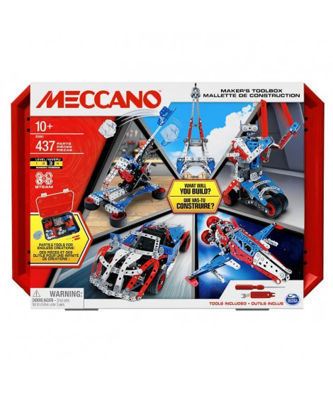 Coffret de construction Meccano - Malette avec 5 modeles iconiques