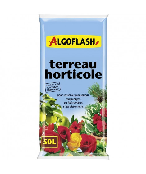 ALGOFLASH - Terreau Horticole 50 L