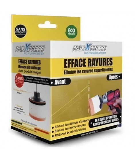 Efface Rayures - PADXPRESS - Elimine les rayures superficielles - Ø125