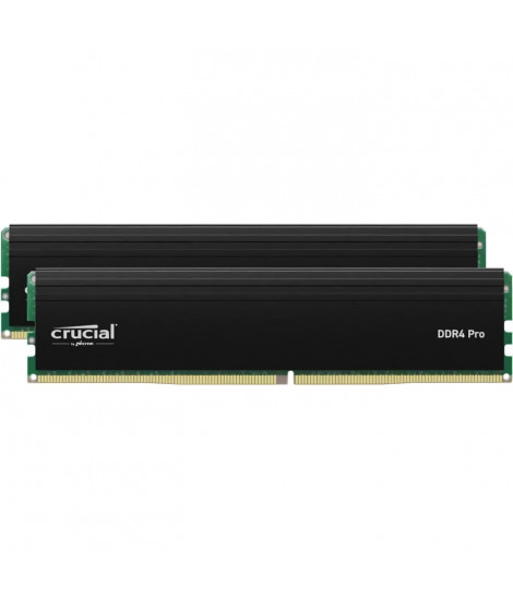 Mémoire RAM - CRUCIAL - PRO DDR4 - 32Go (2x16Go) - DDR4-3200 - UDIMM CL22 (CP2K16G4DFRA32A)