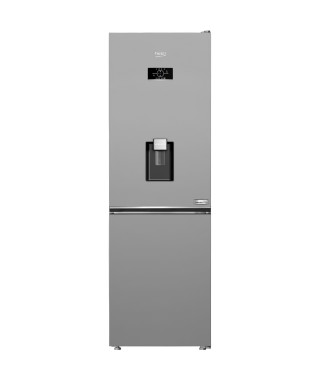 Réfrigérateur congélateur bas BEKO B3RCNE364HDS -  316 L (210+106) - gris acier