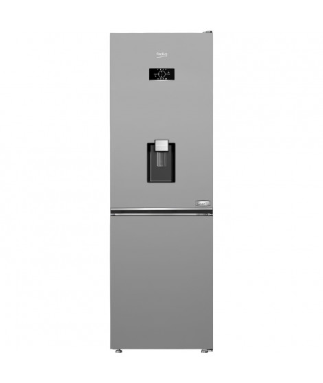 Réfrigérateur congélateur bas BEKO B3RCNE364HDS -  316 L (210+106) - gris acier