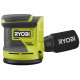 RYOBI ONE+ Ponceuse excentrique 18 Volts 125 mm + 3 abrasifs - RROS18-0