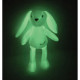 JEMINI Luminou Lapin blanc Peluche lumineuse naturelle fonctionne sans pile+/- 20 cm