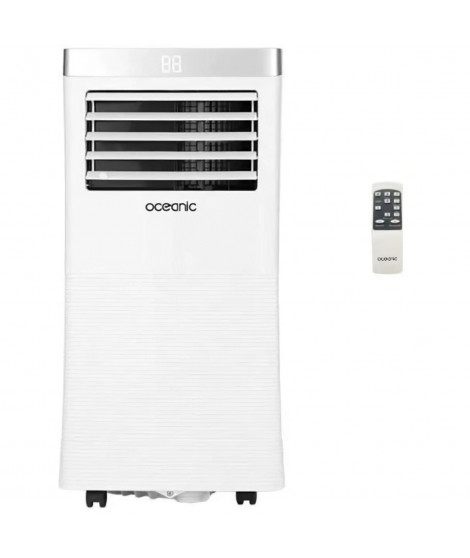 Climatiseur mobile monobloc - OCEANIC - 2930W - 10000 BTU - Programmable - Classe énergétique A