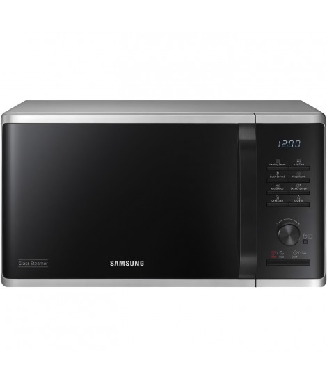 Micro-ondes solo - SAMSUNG - MS23K3555ES - Acier inoxydable - 23L - Contrôle électronique + bouton - Fonction maintien au chaud