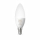 PHILIPS Hue White & Color Ambiance - Ampoule LED connectée flamme E14 - 5,5W - Compatible Bluetooth