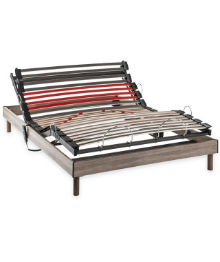 DEKO DREAM Ensemble relaxation électrique COMFORT Samba matelas + sommier - 140x200 cm - Mousse