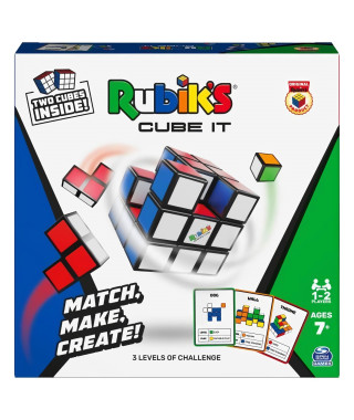 Rubik's Cube - Jeu de Rapidité - Rubik's Cube It - 54 Cartes Incluses - 1 a 2 Joueurs - Des 7 ans