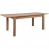 Table a manger extensible 6-10 personnes - Rectangulaire - MDF - Industriel - Bergen - L 160-200 x P 75 x H 90 cm