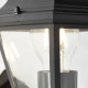 Applique extérieure montante NISSIE - BRILLIANT - noir métal/verre - E27 1x60W