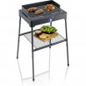 SEVERIN - PG8568 - Barbecue sur pieds électrique, 2 200 W, grille en fonte d'aluminium, bac a eau réducteur de fumée et d'ode…