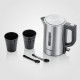 SEVERIN WK3647 Kit Bouilloire de Voyage - 0,5 L - 1100 W - Inox et noir