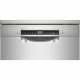 Lave-vaisselle pose libre BOSCH SMS4HCI60E SER4 - 14 couverts - L60cm - Inox - Induction - 40 dB