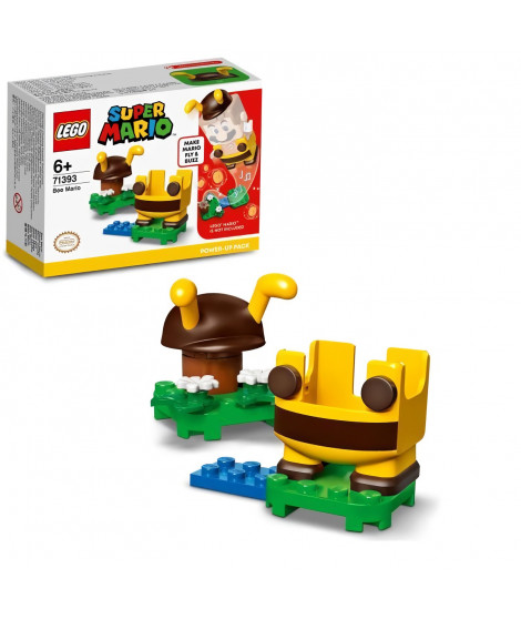 LEGO 71393 Super Mario Pack de Puissance Mario Abeille, Costume pour Jouet a Collectionner