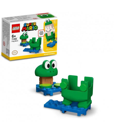LEGO 71392 Super Mario Pack de Puissance Mario Grenouille, Jouet a Collectionner, Cadeau pour Garçons et Filles