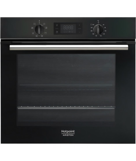 Four électrique encastrable Pyrolyse Chaleur tournante HOTPOINT FA2 540 P BL HA - Noir - 66L - Multifonction