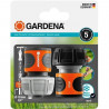 GARDENA raccords rapide et Aquastop-Ø19 mmPour début et fin de tuyau Avec l'Original GARDENA SystemRésiste au get et UV