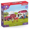 SCHLEICH - Voyage en voiture avec remorque pour chevaux - 42535 - Gamme Horse Club