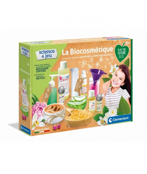 Clementoni - Science & Jeu - La biocosmétique - Labo cosmétique Bio - Fabriqué en Italie