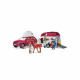 SCHLEICH - Voyage en voiture avec remorque pour chevaux - 42535 - Gamme Horse Club