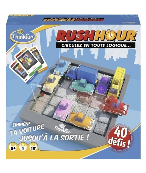 Rush Hour - Ravensburger - Casse-tete Think Fun - 40 défis 4 niveaux - A jouer seul ou plusieurs des 8 ans