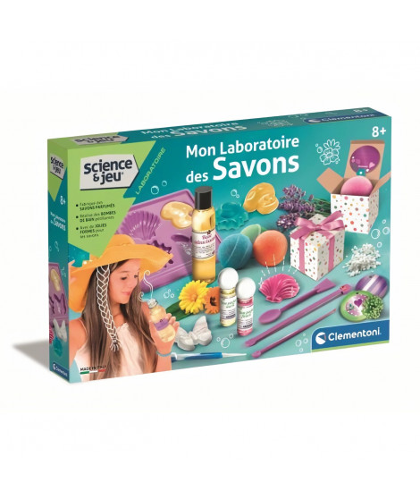 Jeu de création de savons - CLEMENTONI - Mon laboratoire des savons - Pour enfants a partir de 8 ans