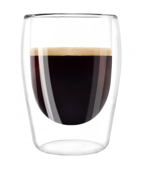 MELITTA Lot de 2 verres pour café Expresso 80 ml transparent