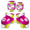 Set Patins a Roulettes + Coudieres & Genouilleres ROSE SKIDS CONTROL